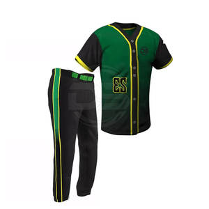 Ropa deportiva de Béisbol Juvenil de calidad superior Material duradero Jersey de deportes al aire libre Patrón en blanco transpirable Conjuntos de talla grande alta - Product Image 2