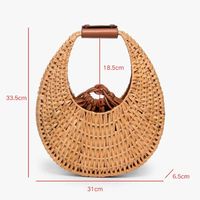 Sac à main en rotin naturel tendance pour femme, design luxueux, usage quotidien, haute qualité, taille personnalisée, forme variée, personnalisable