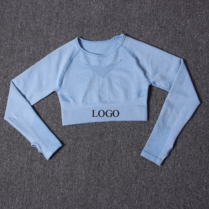 Women's <b>Plus</b> <b>Size</b> Sports Three-Piece Yoga Suit <b>Crop</b> Top <b>Leggings</b> Gym Training Workout Sets Wholesale Fitness Yoga Set - Product Image 5