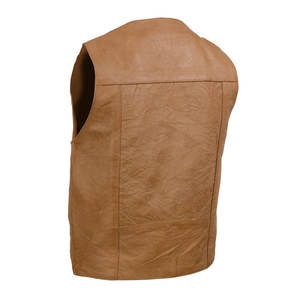 Chaleco de moto de cuero para hombre de alta calidad Tasa de venta completa Buen material Chaleco de moto - Product Image 2