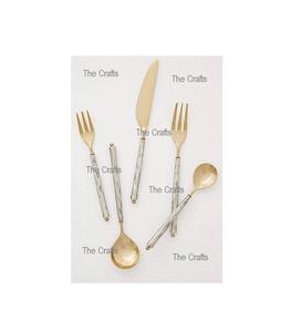 Juego de Cubiertos de mejor calidad en acero inoxidable y juego de cubiertos de resina para el hogar y el uso de la mesa de comedor del hotel - Product Image 3