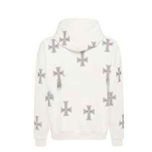 Top Trending Hombres Rhinestone Chándal Ligero Color blanco Estilo con capucha con mangas largas Regular Unisex Chándal para hombres - Product Image 5