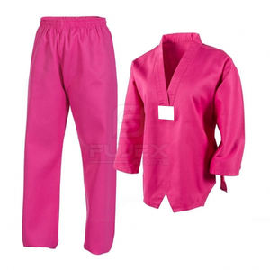 Haute qualité unisexe confortable coton Polyester Taekwondo uniforme respirant équipement d'arts martiaux pour hommes - Product Image 2