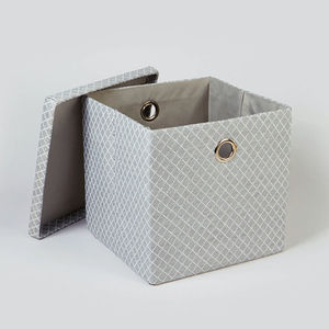 Custom Printed <b>Paper</b> Storage Box with Lid | Foldable Gift Packaging Box Decorative Cardboard Organizer Box for Retail Packaging - Product Image 6