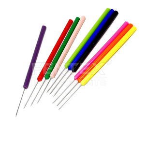 Aguja de laboratorio de disección Pin puntiagudo recto-Mango de plástico paquete de 10 - Product Image 1