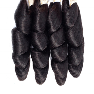 Peluca de cabello humano vietnamita para mujeres negras, mechones ondulados con cierre frontal de encaje hd, 100% - Product Image 6