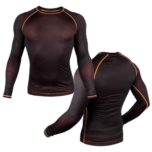 À la mode pour les hommes vêtements de plein air Rash Guard T-shirts à manches longues nouveau produit col rond coupe ajustée Rash Guard pour hommes personnalisé OEM - Product Image 5
