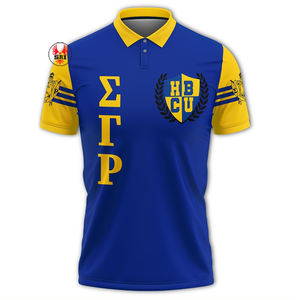 Camisas Polo Bordadas con Letras Griegas para Mujer de la Hermandad Sigma Gamma Rho |   Camiseta de Algodón Personalizada con Bordado de la Hermandad SGR para Mujer - Product Image 6
