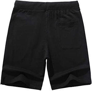 Short en polaire de couleur noire sur mesure pour hommes, short en polaire respirant à séchage rapide, short en polaire pour hommes avec logo et taille personnalisés - Product Image 6