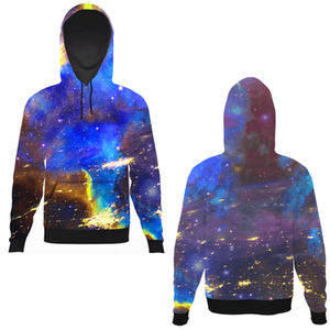 100% Cotton 400 Gsm Men's Hoodies Custom Logo Pullover Fleece Raw Hem <b>White</b> for Purple <b>Tie</b>-Dye Printing Fashionable Winter - Product Image 6