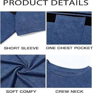 100% algodón de calidad premium con estampado de color sólido se puede personalizar la camiseta de los hombres de impresión - Product Image 6