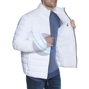 Chaqueta Acolchada Unisex, Informal, Abrigada para Invierno, Gruesa, con Cierre de Cremallera, Cuello Alto, Impermeable, Cortavientos, Hecha de Lona - Product Image 2