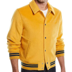 เสื้อแจ็กเก็ตเบสบอลแบบเรียบสำหรับผู้ชายเสื้อแจ็กเก็ตออกแบบไม่ซ้ำใครออกแบบได้ตามที่ต้องการ - Product Image 1