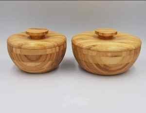 ชามไม้ไผ่ธรรมชาติทำด้วยมือชามไม้ปลอดภัยสำหรับใส่อาหารออร์แกนิกทำจากเวียดนาม - Product Image 2