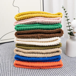 Nuevo Gorro de Punto de Estilo Minimalista de Moda para Clima Frío, Gorro de Color Sólido de Acrílico Suave, Unisex, Cómodo - Product Image 4