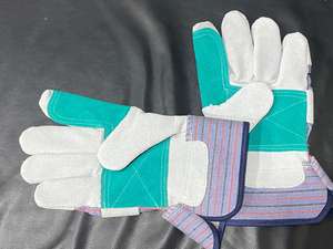 Gants de gréement en cuir de grain de vache XL de haute qualité Gants de travail canadiens ignifuges Anti-coupure Imperméable Sécurité du soudage industriel - Product Image 3