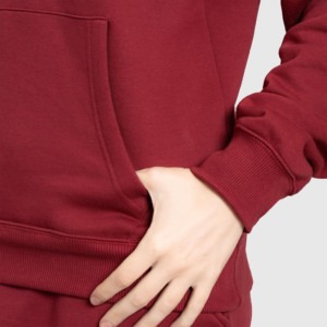 Sudadera Extra Grande Achievers en Color Granate, Tejido Transpirable para la Temporada de Otoño - Product Image 5