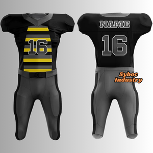 Maillot de football Gridiron personnalisé grande taille nouveau style rugby uniforme d'équipe d'entraînement respirant adultes jeunes vêtements de football américain - Product Image 1