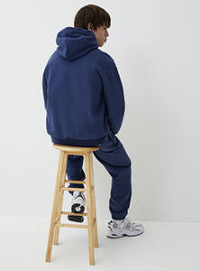 100% coton lourd polaire ensemble motif solide survêtements d'hiver vêtements respirants et écologiques - Product Image 3