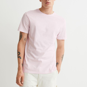 Nouvelle tendance 100% coton respirant solide col rond T-shirt à manches courtes surdimensionné Longline avec paiement imprimé Logo 3D par TT - Product Image 1