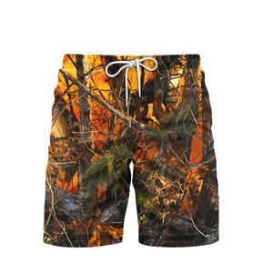 Custom Casual <b>Men's</b> Breathable Summer Baggy All Digital Print Hunting Letter Embroidery Patch Canvas Twill <b>Camo</b> Cargo <b>Shorts</b> - Product Image 6