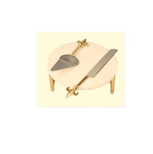 Uxurious-cuchillo y servidor Rass, antiguo arty essert, servidor de latón nife nd et Golden cake a precio barato - Product Image 5