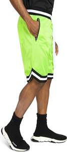 OEM Custom Men's High Street Style Gym Basketball <b>Shorts</b> Double Layer Sublimation Solid Polyester Mesh <b>5</b> <b>Inch</b> <b>Inseam</b> Plain Dyed - Product Image 4