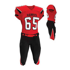 Personnalisable Jeunesse Football Américain Jersey Team Sets Short Sleeve Mesh Uniform avec Sublimation Design American Sports Wear - Product Image 2