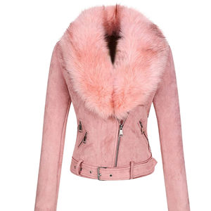 Chaqueta de Cuero Cómoda de Alta Calidad para Mujer, Chaqueta de Cuero Premium, Elegante, Moderna, Informal, Ropa de Calle - Product Image 1