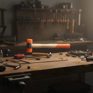 Maillets interchangeables avec pointes en polyuréthane et manches en bois pour divers besoins de martelage - Product Image 3