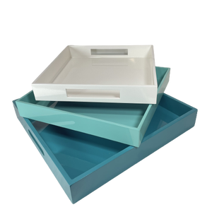 Handmade Rectangle Dinner Plate Storage <b>Jewelry</b> Decorative MDF Food Serving <b>Trays</b> for Dining Room Furniture - Product Image 3