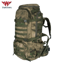 Sac à dos tactique Yakeda BK-2498, grand format, imperméable, pour randonnée, camping, pratique, doublure en polyester, sac à dos tactique d'extérieur