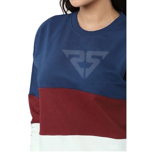Sudaderas de mujer con diseño personalizado, venta al por mayor, Camiseta corta lisa, sudadera de sublimación Fitness de talla grande - Product Image 5