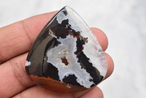 พลอยเทียมหัวหินพลอยเทียมแบบหัวม้าลาย,พลอยหินสีเลือดคริสตัลทรงหลังเบี้ยคริสตัลพลอยสำหรับเครื่องประดับ - Product Image 3