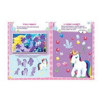 Libro de Actividades con Pegatinas Grandes Estilo Edicart, Educativo, Creativo, Colorido, para Niños, 4 Artículos, 96 Páginas, Modelo Italiano, Perfecto