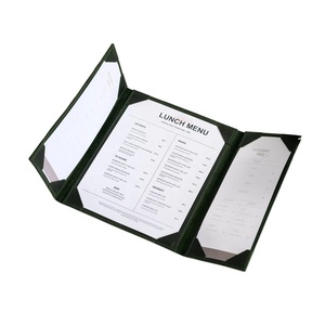 Cubierta de Menú de Cuero PU DIVRIS DRL-110 con Anillas Metálicas, Capacidad para Múltiples Páginas, para Restaurantes y Hoteles, Tamaños y Colores Personalizables - Product Image 1