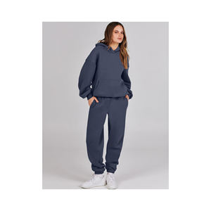 Pull-over bon marché imprimé sweat-shirt brodé unisexe Survêtements surdimensionnés Survêtement en coton uni personnalisé vierge - Product Image 2