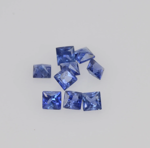 พลอยไพลินสีน้ำเงินธรรมชาติ ทรงสี่เหลี่ยมเจียระไนแบบปริ้นเซส สำหรับทำเครื่องประดับ ราคาโรงงาน รับรองคุณภาพจากประเทศไทย - Product Image 3