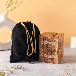 Urna de cremación personalizada hecha a mano para adultos, Memorial de madera de alta calidad para cenizas, construcción de Metal personalizada para humanos - Product Image 4