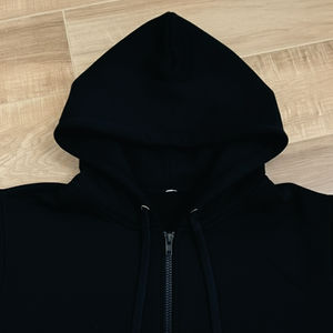 Sweat à capuche pour homme en coton 100% lourd, imprimé DTG personnalisé, avec fermeture éclair, strass, style streetwear, lavage à l'acide, patch brodé - Product Image 2