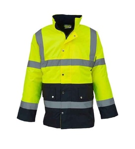 Customizable Winter Safety Jacket High Visibility Thermal Fleece with Waterproof & Windproof <b>Reflective</b> PE Material - Product Image 1