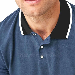 Chemises polo pour hommes en coton 100% de haute qualité, personnalisées, à séchage rapide, vêtements de sport pour hommes, chemises polo en vente chaude - Product Image 4