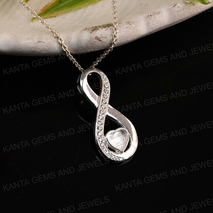 จี้รูปหัวใจว่างเปล่า6มม. สีเงินสเตอร์ลิง925พร้อมการตั้งค่า CZ เหมาะสำหรับเรซินและขี้เถ้าทำงานเป็นของที่ระลึกงานฝีมือแบบ DIY - Product Image 5