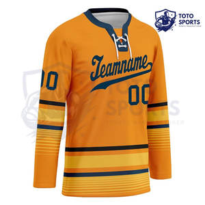 Meilleur fournisseur de performance, nouvelle arrivée, haute qualité, léger, tendance, logo personnalisé imprimé, vêtements de sport, maillot de hockey sur glace - Product Image 2