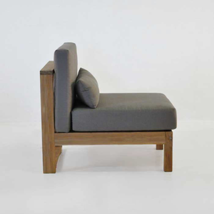 Antasena Armless Chairs made of Natural Teak Wood, <b>Garden</b> Furniture, Sofa Seats for Living Rooms, Fabric Material, Custom Sizes - Product Image 1