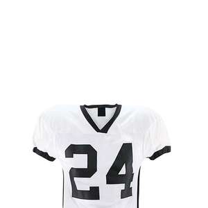 Uniforme de football américain personnalisé de haute qualité 100% polyester à manches courtes disponible en couleurs personnalisées vente en ligne - Product Image 4