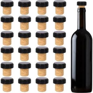 Tapón de corcho de vino sintético de madera en forma de T reutilizable personalizado brillante Tapa superior de madera tapa de corcho de polímero para botella difusora - Product Image 2