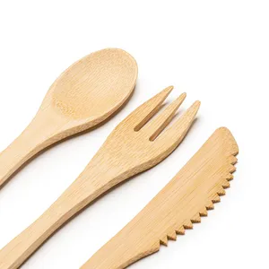 Set di Posate Ecologiche in Bambù Foraker, Utensili da Tavola per Promozioni - Product Image 2