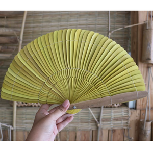Palm Leaf <b>Fan</b>/ <b>Paper</b> Bamboo Folding <b>Fans</b> Handheld Grip Viet Handcraft Foldable Collectible Gift, Party Favors, DIY Decoration - Product Image 6