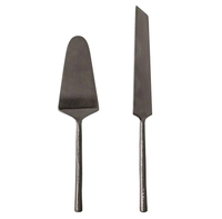 Ensemble en acier inoxydable et couteau à gâteau et serveur avec poli mat à vendre service à gâteau de haute qualité 2 Offre Spéciale de taille différente